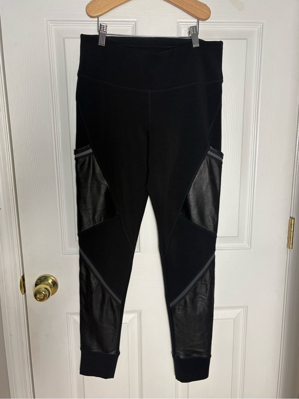 Athleta fleece lined moto leggings